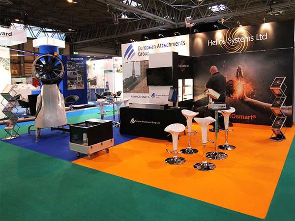 European Attachments – Helios Systems Exhibition Stand