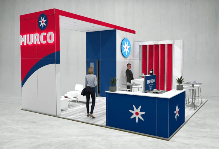 Murco exhibition stand 3d render