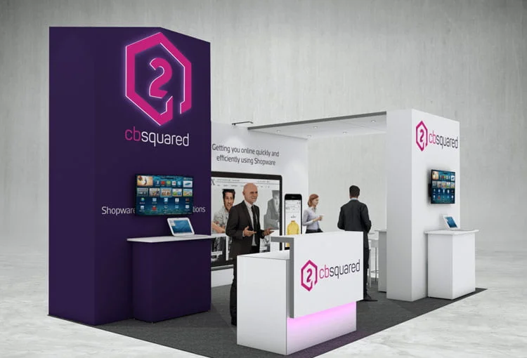 Free exhibition stand design for CB Squared