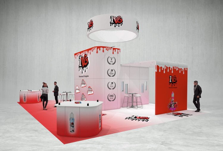 IVG exhibition stand 3d render