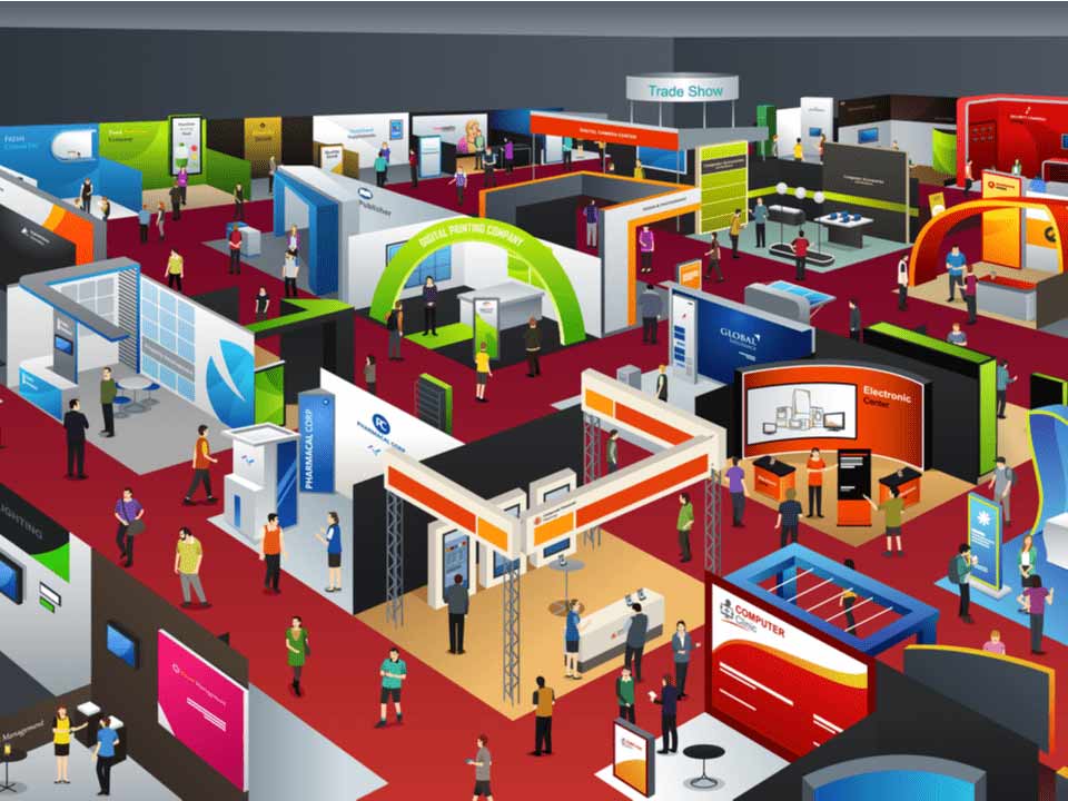 transforming your stand with exhibition stand flooring and floor graphics