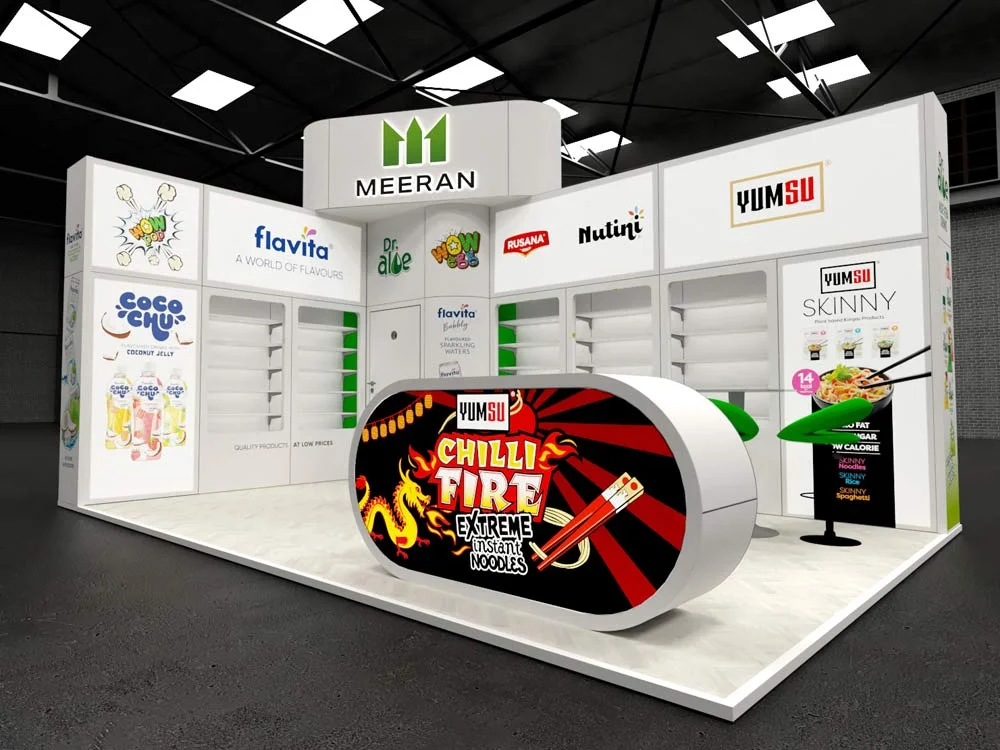 Meeran exhibition stand render