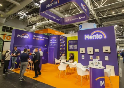 Menlo exhibition stand at Solar and Storage '24