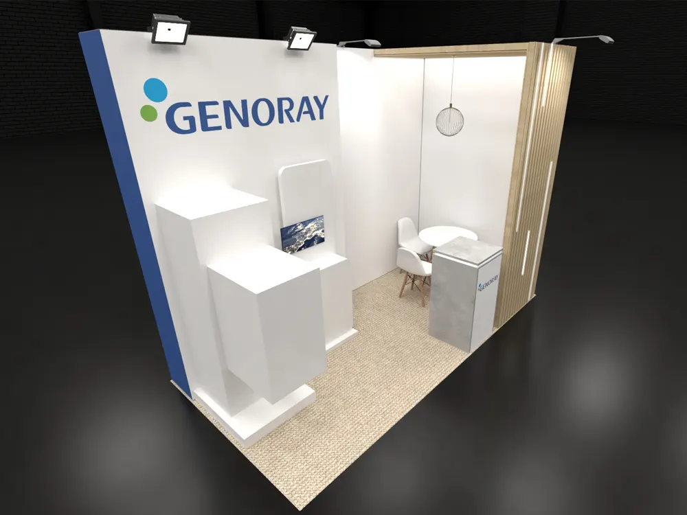 Genoray Exhibition Stand Render at EUSOBI 25