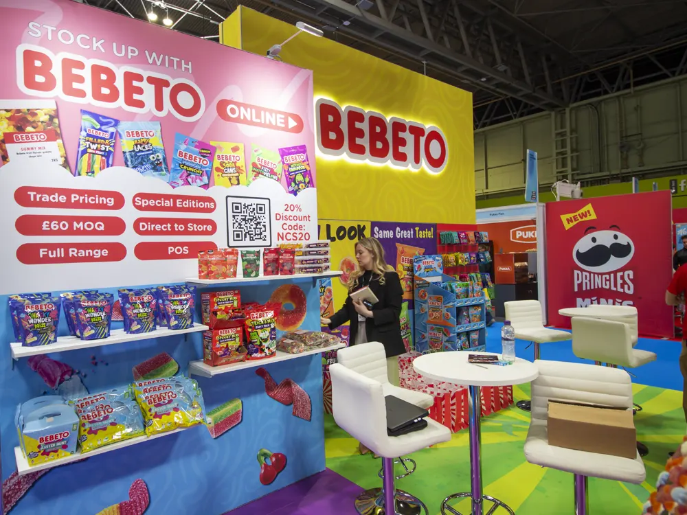 Bebeto-Exhibition-Stand-at-UK-Food-&-Drinks-Shows-2026-3 exhibition stand gallery-image