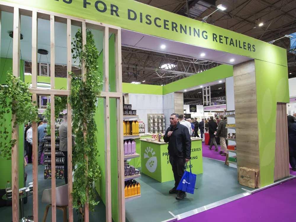 Holleys-Fine-Foods-Exhibition-Stand-at-UK-Food-&-Drinks-Shows-2026-6 exhibition stand gallery-image