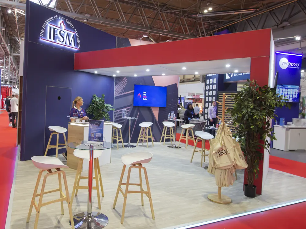 IFSM-Exhibition-Stand-at-The-Fire-Safety-Event-2026-2 exhibition stand gallery-image