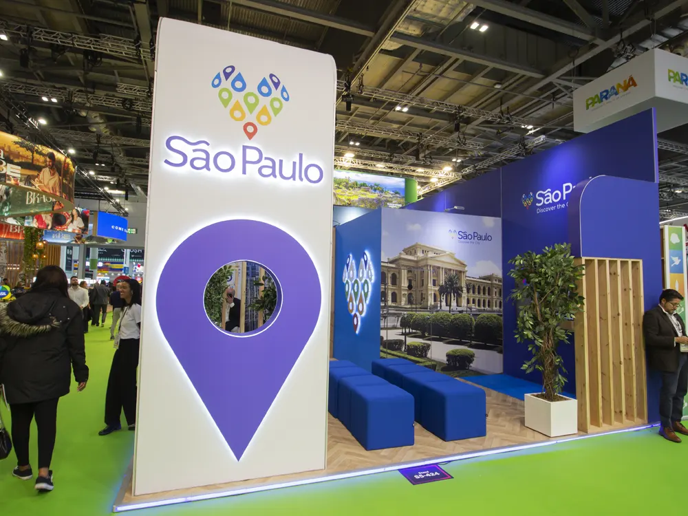 Sao-Paulo-Tourism-Board-Exhibition-Stand-at-WTM-2025-3 exhibition stand gallery-image